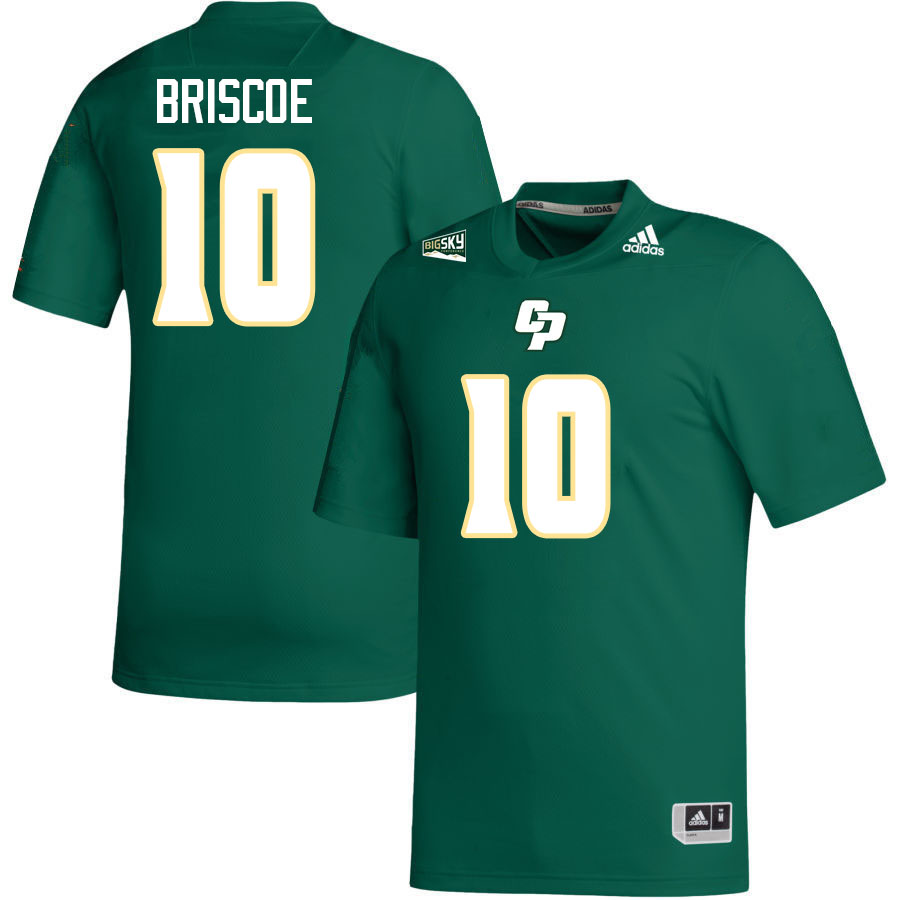 Cal Poly Mustangs #10 Michael Briscoe College Football Jerseys,Uniforms Stitched-Green